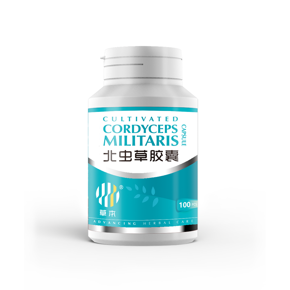 Cultivated Cordyceps Militaris Capsule 北虫草胶囊